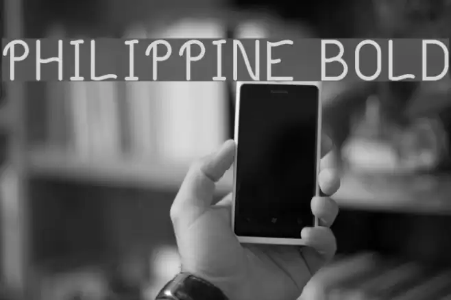 Philippine Bold フォント examples