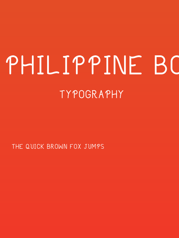 Philippine Bold Poster