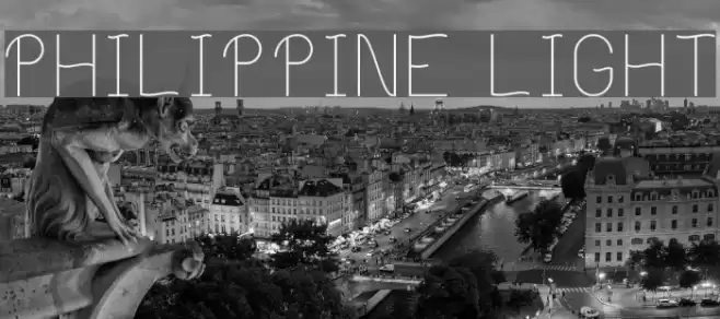Philippine Light フォント examples