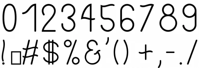 Philippine Regular フォント その他の文字