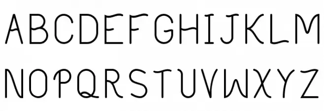 Philippine Regular フォント 大文字