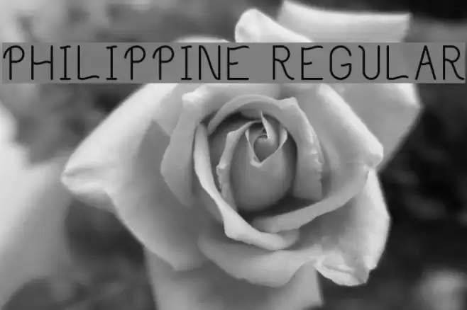 Philippine Regular フォント examples