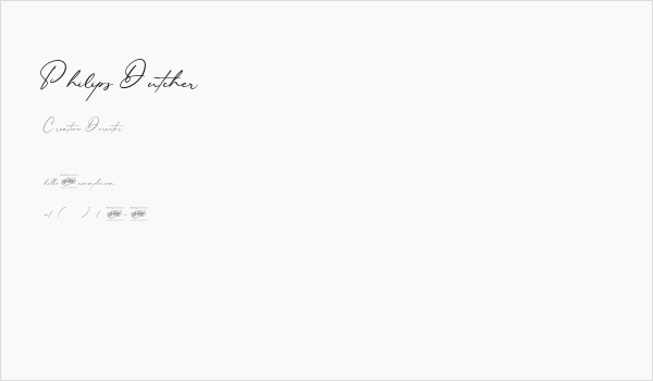 Philips Dutcher Business Card