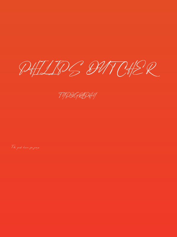 Philips Dutcher Poster