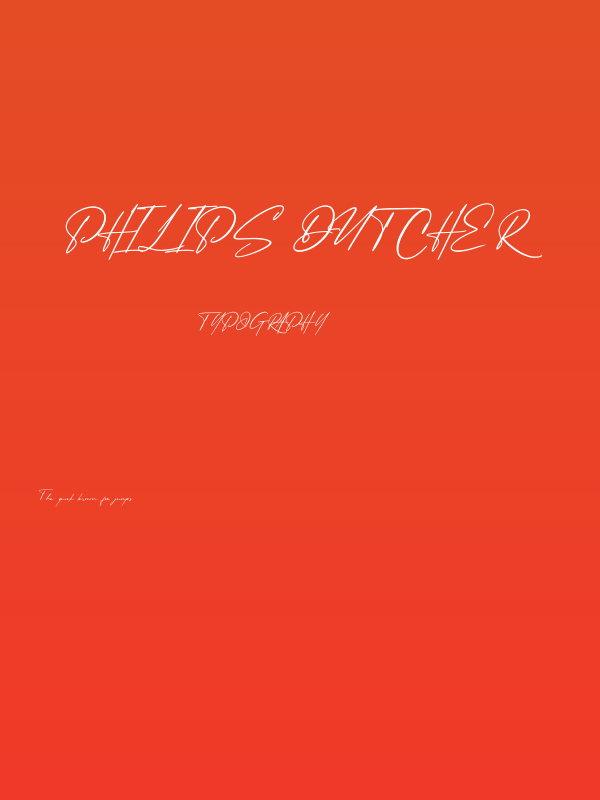 Philips Dutcher Poster