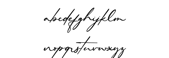 Philips Dutcher Font LOWERCASE