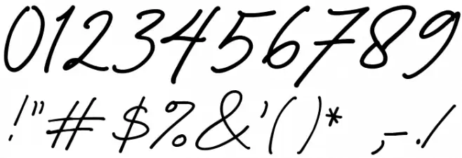 PhilliaDEMO Font OTHER CHARS
