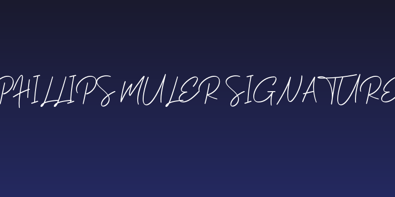 Phillips Muler Signature Social Header