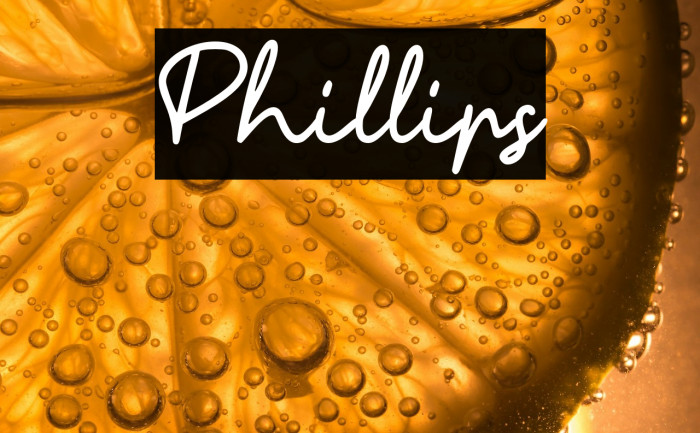 Phillips Font examples