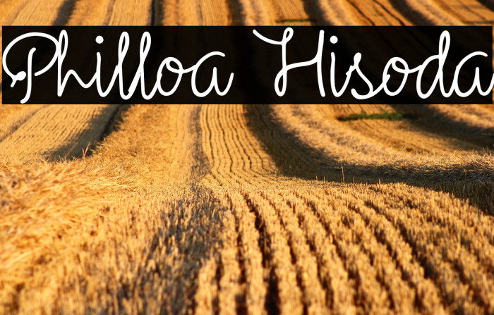 Philloa Hisoda Example 1