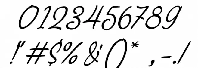 PhilomenaScriptDEMO Font OTHER CHARS