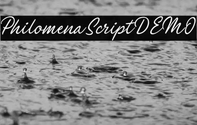 PhilomenaScriptDEMO Font examples