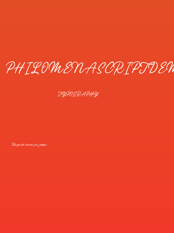 PhilomenaScriptDEMO Poster