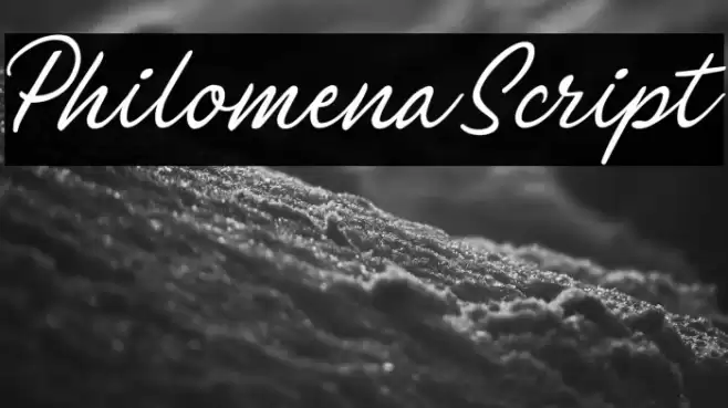 PhilomenaScript Font examples