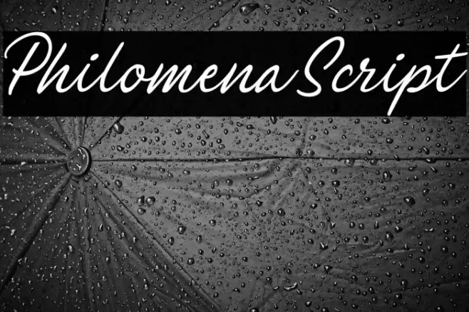 PhilomenaScript Font examples