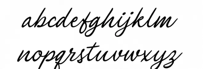 PhilomenaScript Font LOWERCASE