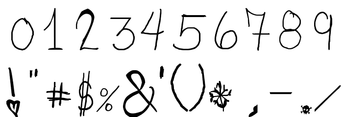 Philomne & Ephrem フォント その他の文字