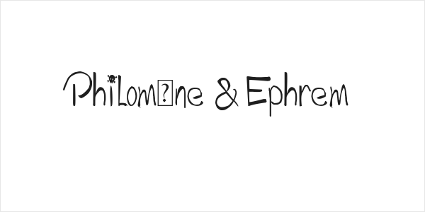 Philomne & Ephrem Logo
