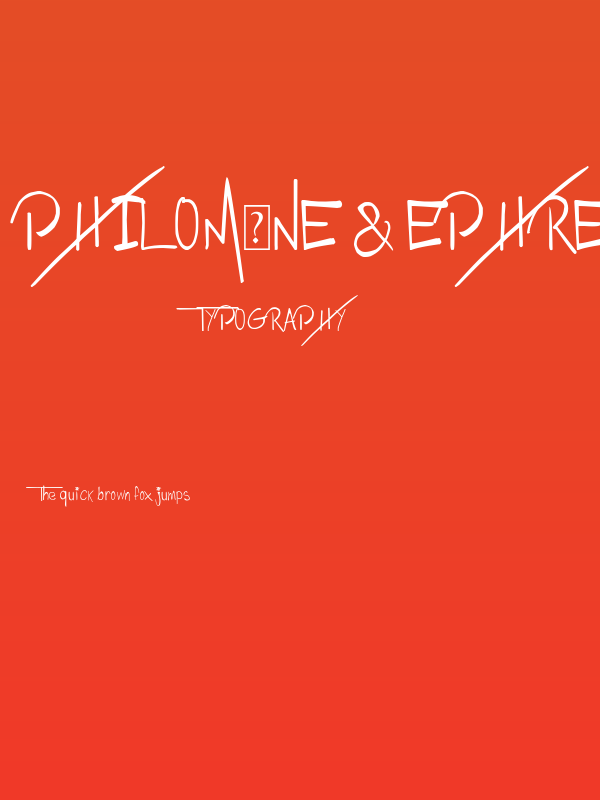 Philomne & Ephrem Poster