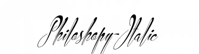 Philoshopy-Italic  Fuentes Gratis Descargar