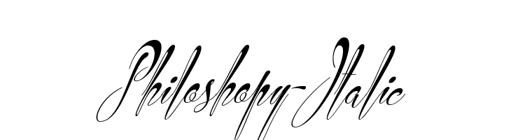 Philoshopy-Italic  免费字体下载