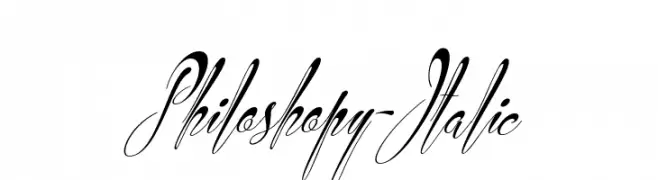 Philoshopy-Italic  baixar fontes gratis