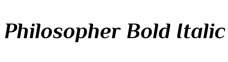 Philosopher Bold Italic  font caratteri gratis