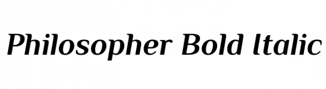 Philosopher Bold Italic  Fuentes Gratis Descargar