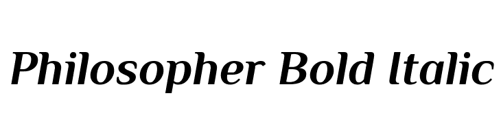 Philosopher Bold Italic  baixar fontes gratis
