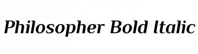 Philosopher Bold Italic  font caratteri gratis