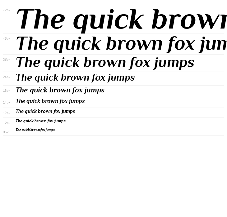 Philosopher Bold Italic Waterfall