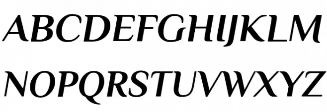 Philosopher Bold Italic Caratteri MAIUSCOLE