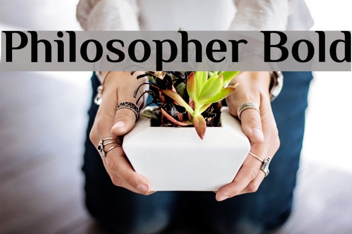 Philosopher Bold Font examples