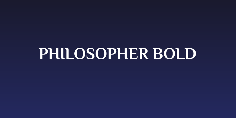 Philosopher Bold Social Header