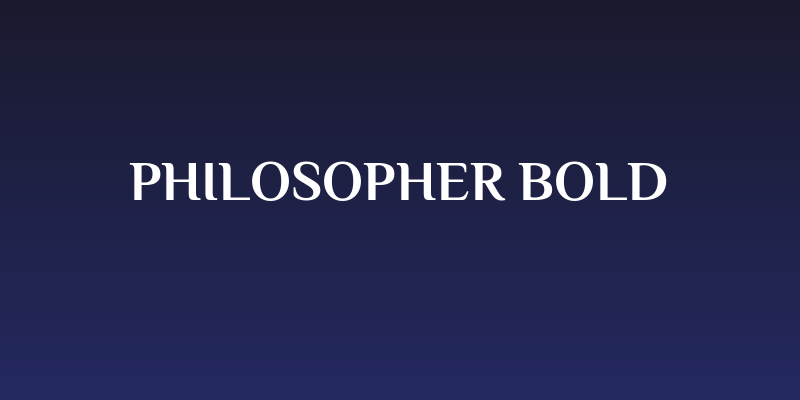 Philosopher Bold Social Header