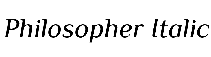 Philosopher Italic Font