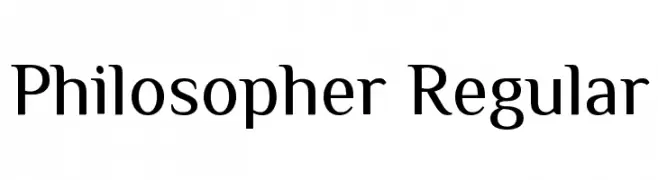 Philosopher Regular  Fuentes Gratis Descargar