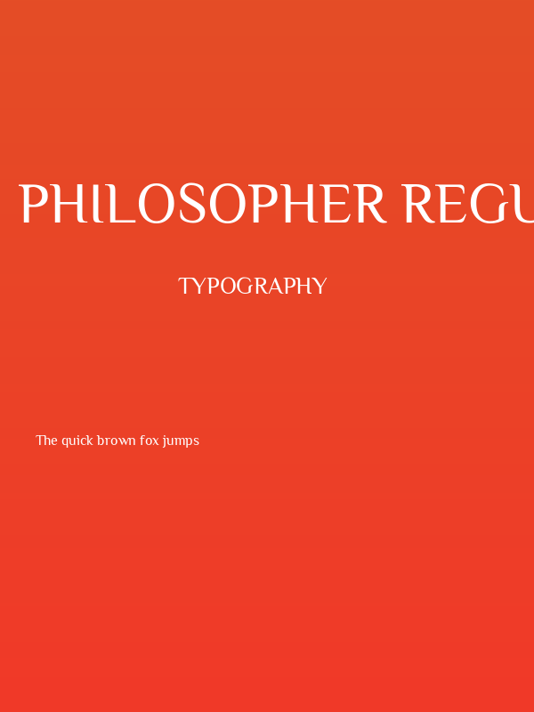 Philosopher Regular Poster