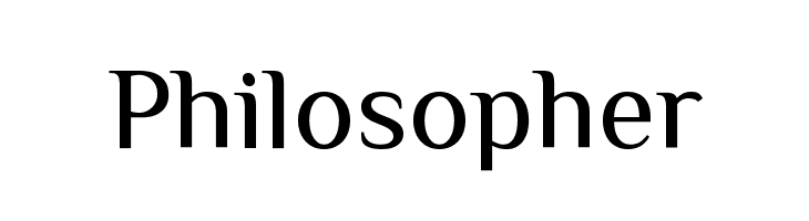 Philosopher  Скачать бесплатные шрифты