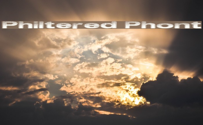Philtered Phont Font examples