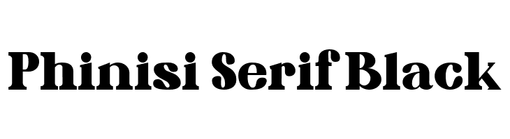 Phinisi Serif Black  les polices de caractères gratuit tlcharger