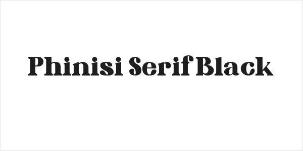Phinisi Serif Black Logo