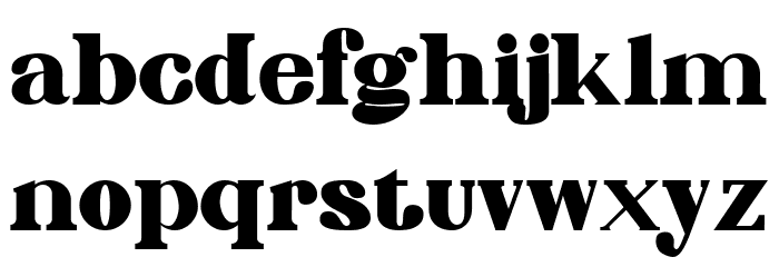 Phinisi Serif Black Font LOWERCASE