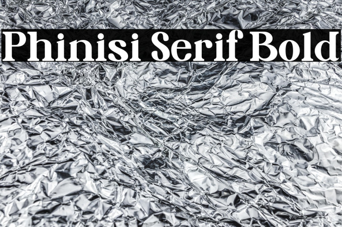 Phinisi Serif Bold Example 2