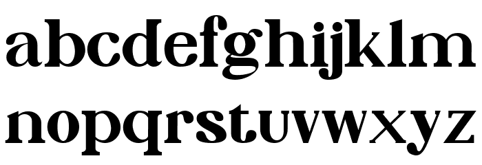 Phinisi Serif Bold Font LOWERCASE