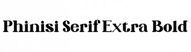 Phinisi Serif Extra Bold  baixar fontes gratis