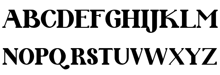 Phinisi Serif Extra Bold 字体 大写