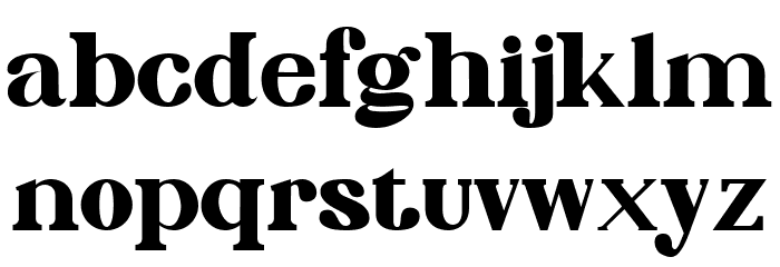 Phinisi Serif Extra Bold 字体 小写