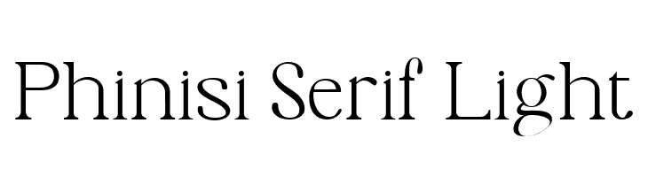 Phinisi Serif Light  Descarca Fonturi Gratis