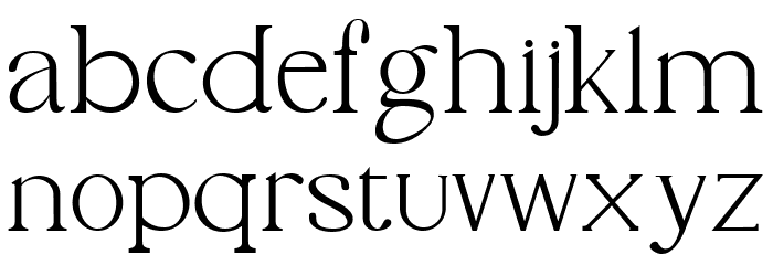 Phinisi Serif Light Schriftart Kleinbuchstaben